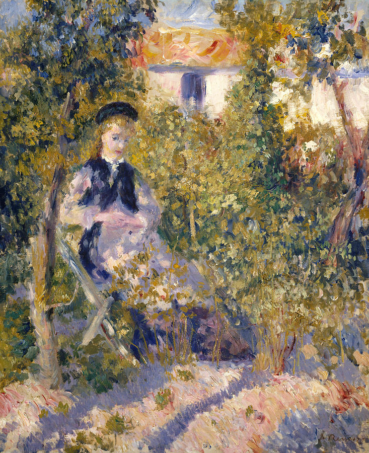 Nini in the Garden  Painting by Auguste Renoir