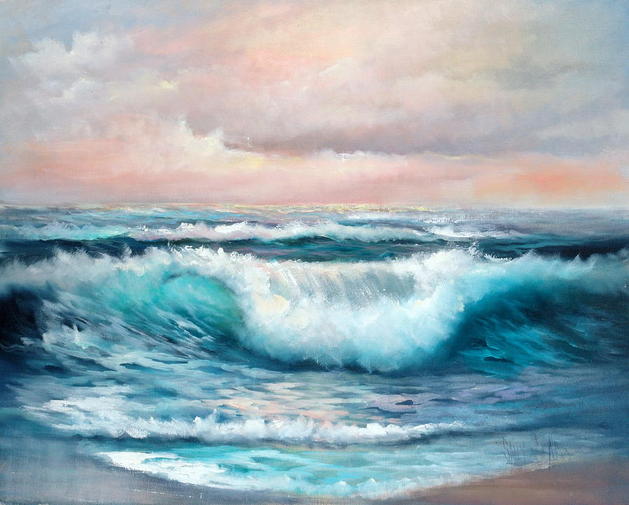 Ninth Wave Painting by Sally Seago