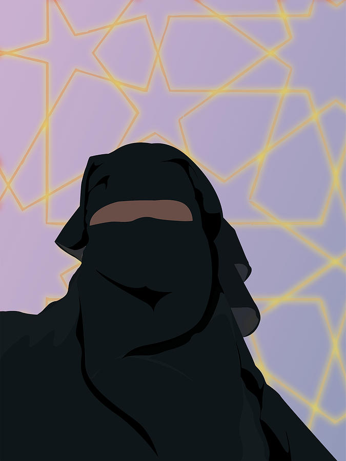 Niqabi Left Digital Art by Scheme Of Things Graphics