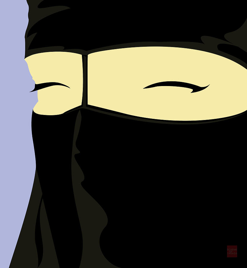 Niqabi Digital Art by Scheme Of Things Graphics