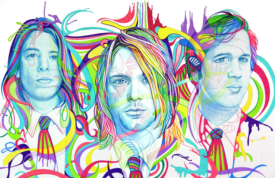 Nirvana Drawing by Joshua Morton