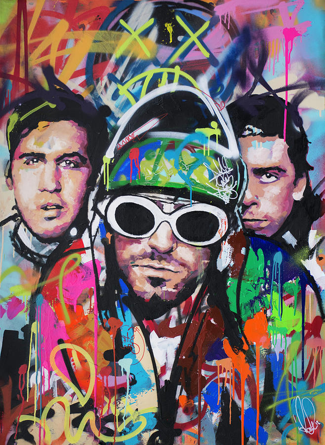 Kurt Cobain Painting - Nirvana by Richard Day