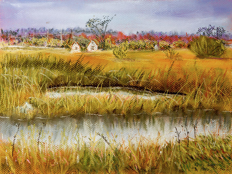 Nisqually in Fall - Landscape Painting by Barry Jones