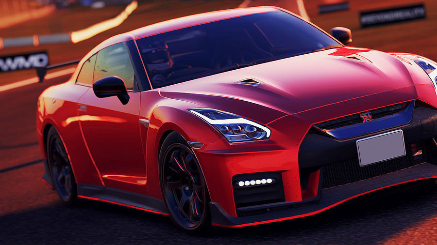 Nissan Gtr Headlights Photograph by Andrea Mazzocchetti