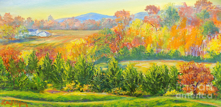 Nixons Glorious View Of Autumn Painting by Lee Nixon