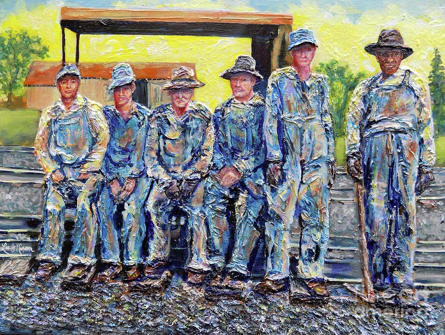 Nixons Keepers Of The Railroad Painting by Lee Nixon
