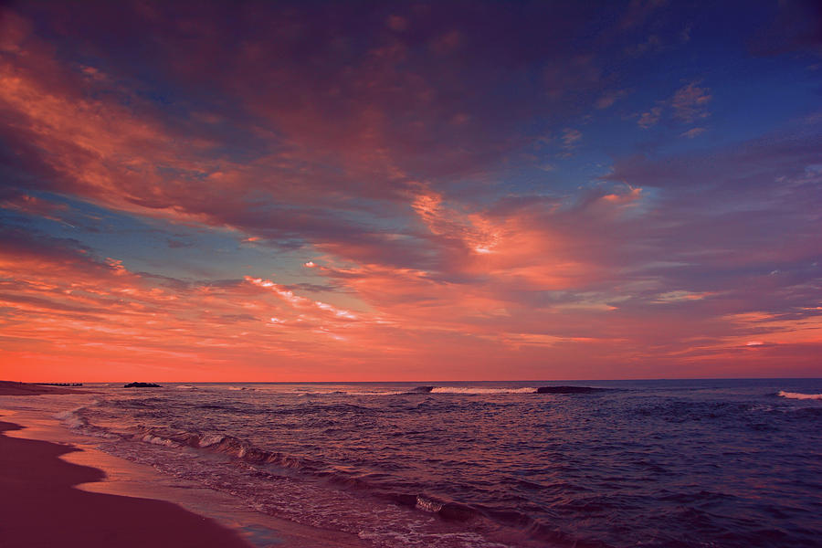 NJ Beach Sunset Photograph by Raymond Salani III