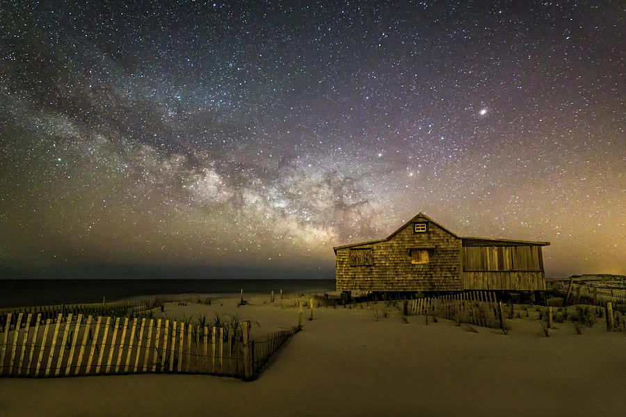 NJ Shore Starry Skies and Milky Way Photograph by Susan Candelario