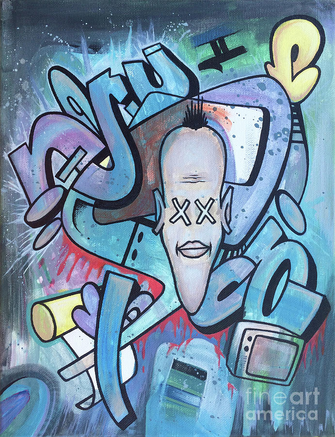 Njuc Painting by Kevin J Graham Njuc Painting by Kevin J Graham
