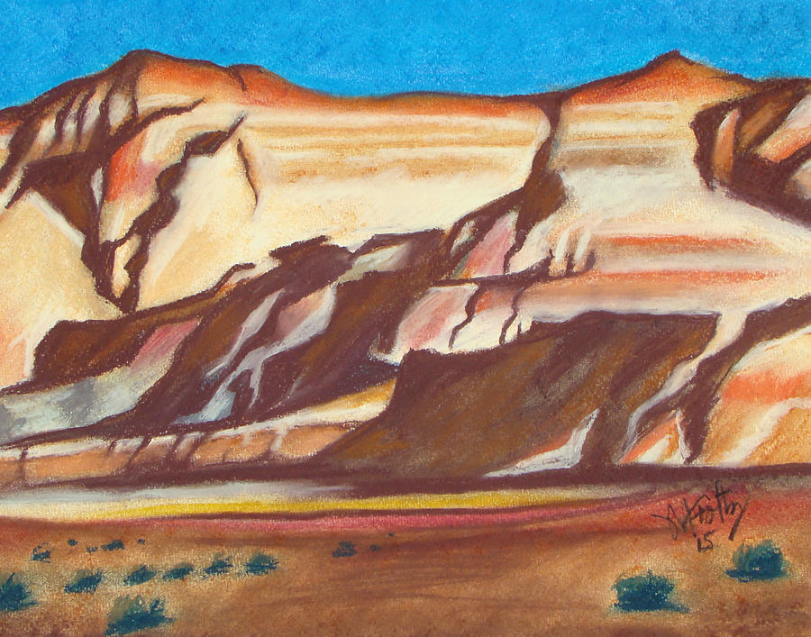 NM AZ Border Painting by Michael Foltz