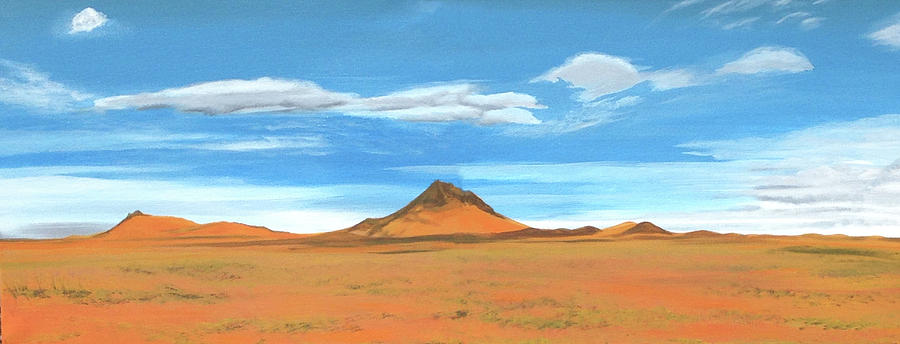 NM Desert Panaramic Painting by Barbara Andrews