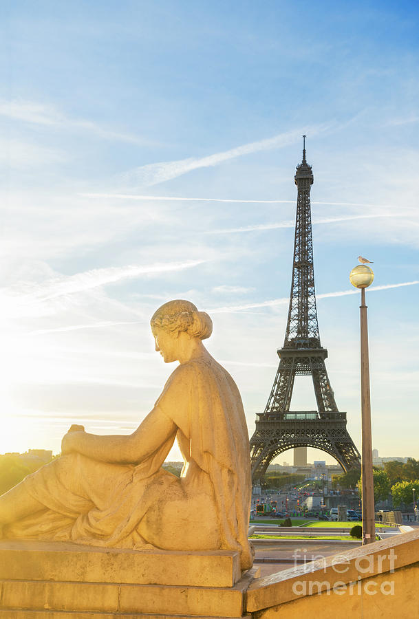 Eiffel Tour and Sunrise Photograph by Anastasy Yarmolovich