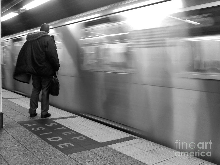 No. 6 Coming In - Subways of New York Photograph by Miriam Danar