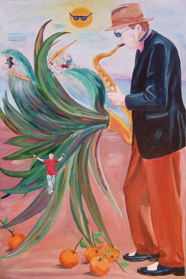 Blues Painting - No Blues in San Diego by Kevin Callahan Blues Painting - No Blues in San Diego by Kevin Callahan