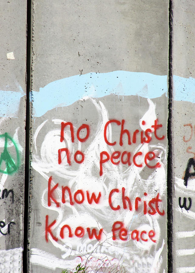No Christ No Peace Photograph by Munir Alawi
