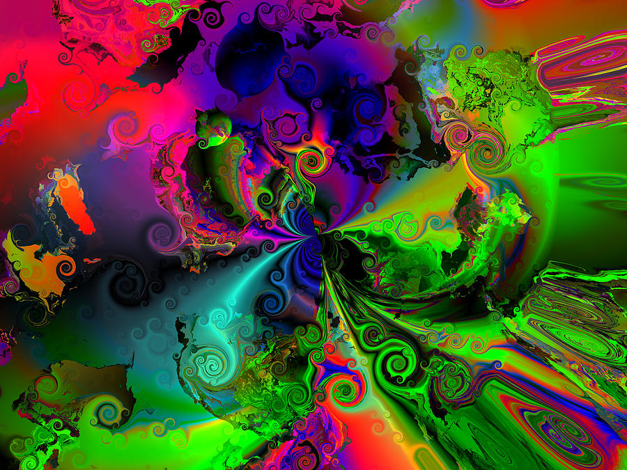 Abstract Digital Art - No cooperation by Claude McCoy