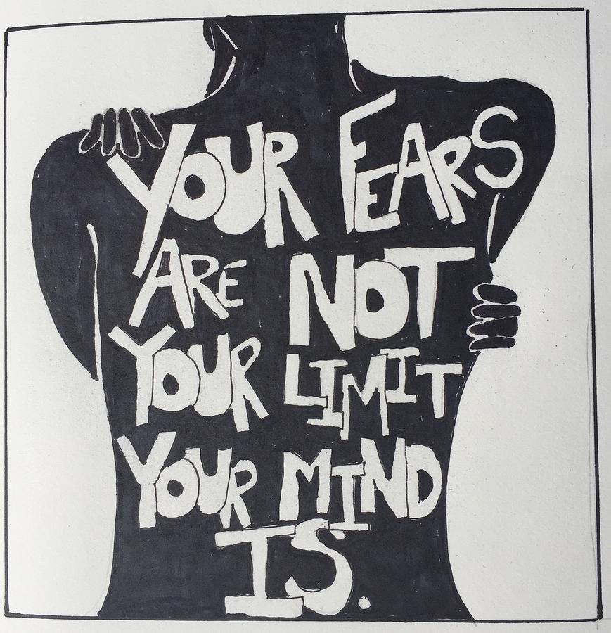 No Fears, No Limits Drawing by Sara Young