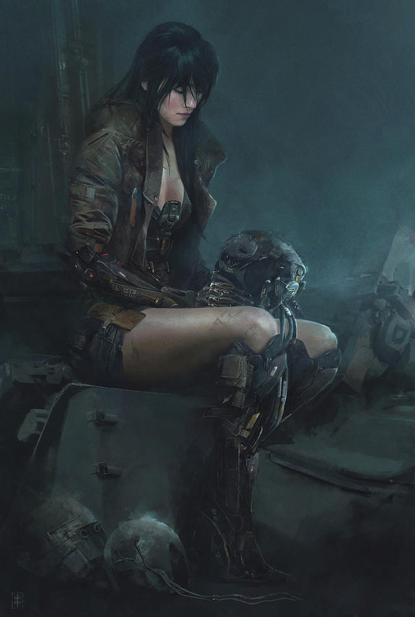 Science Fiction Painting - No Ghost by Eve Ventrue