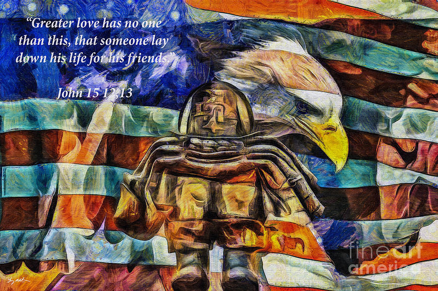 No Greater Love- Milwaukee FD Memorial - Oil Digital Art by Tommy Anderson