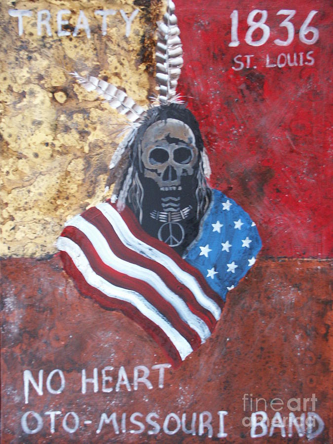 Portrait Painting - No Heart - Missouri by G Oktober