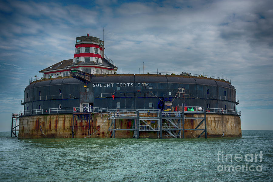 Solent Photograph - No Mans Fort 2 by Chris Thaxter