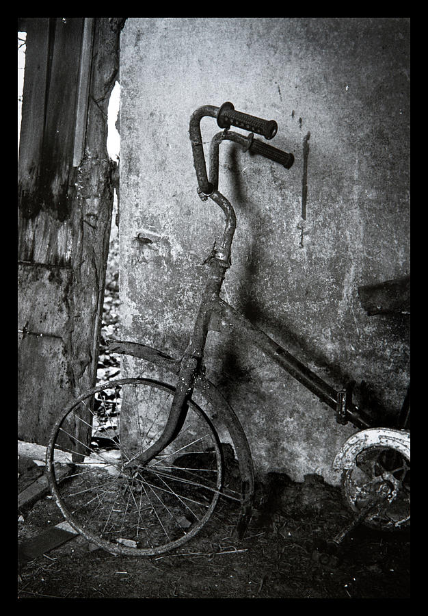 No more rides - old rusty bike Photograph by Dirk Ercken