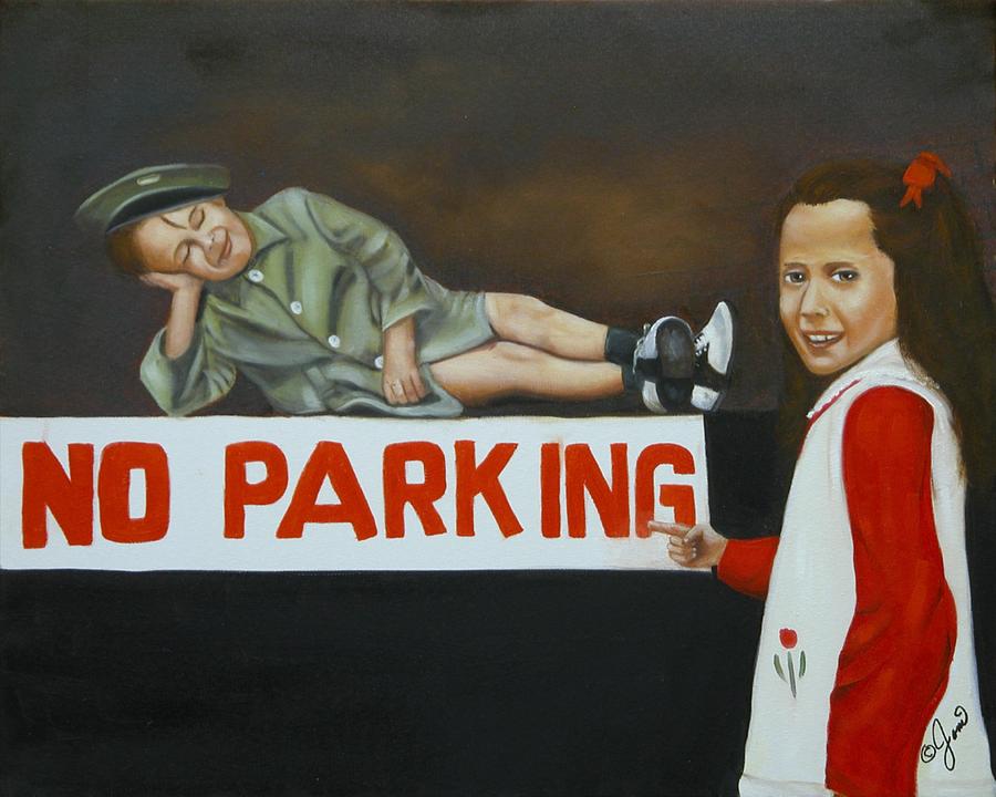 No Parking Painting by Joni McPherson