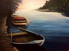 No row Painting by Joe Bracco
