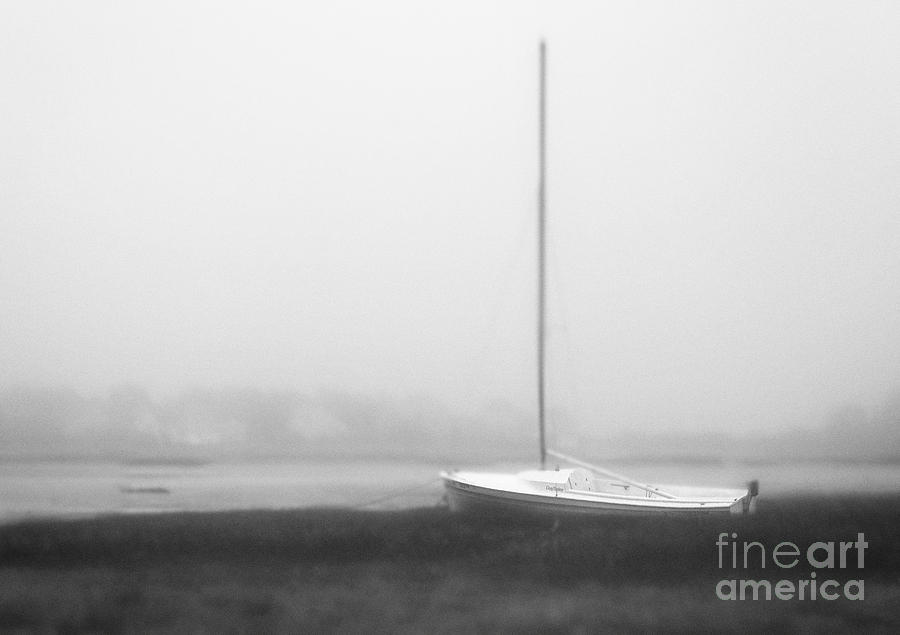 Transportation Photograph - No Sailing Today bw by Jerry Fornarotto