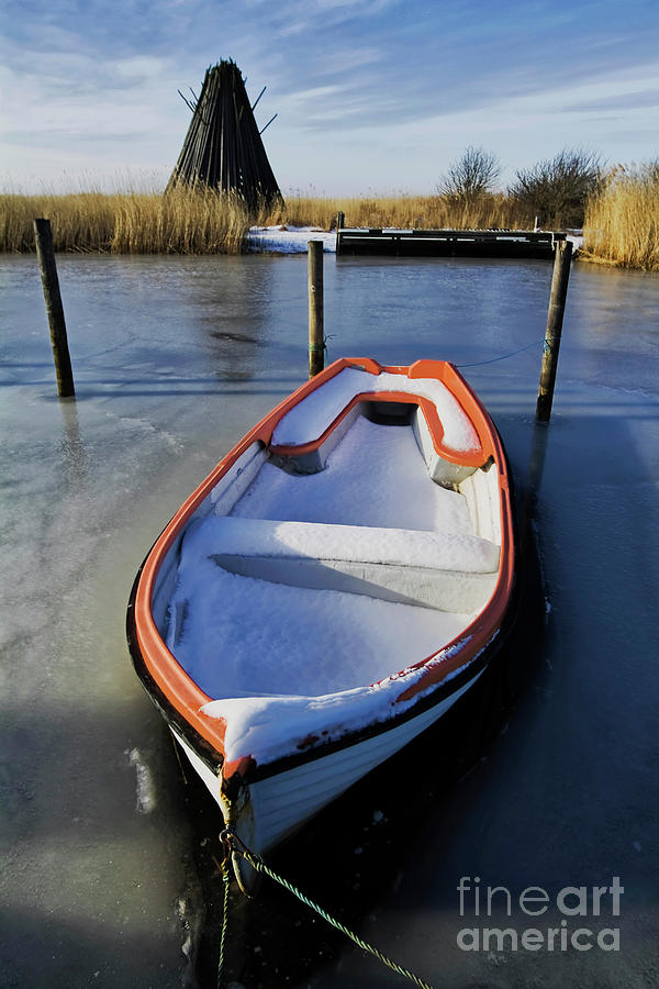 Winter Photograph - No sailing today by Wedigo Ferchland
