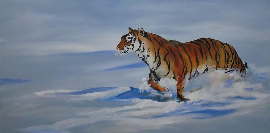 No Snow Angel Painting by Terence R Rogers
