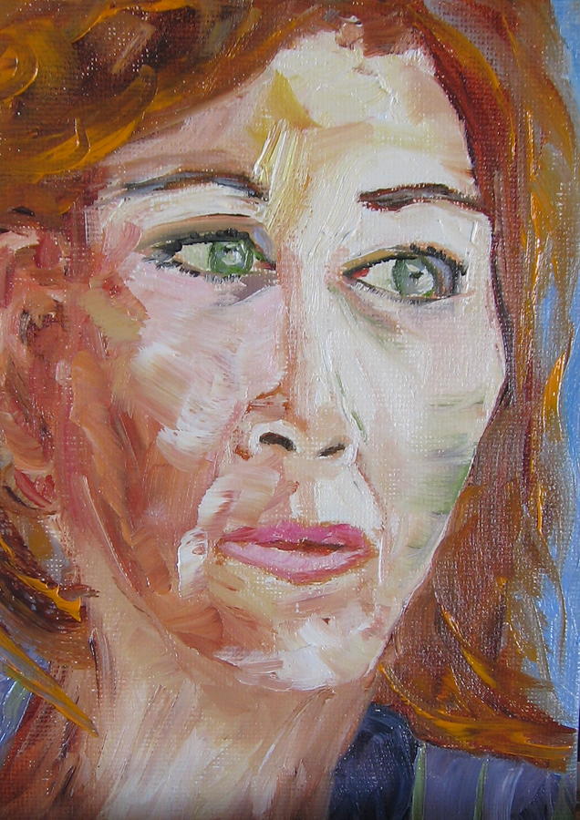 Portrait Painting - No Solace by Debi McSwain