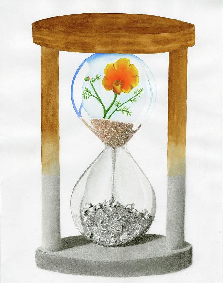 No Time to Waste by Kaitlyn Chang Grade 8 Painting by California Coastal Commission