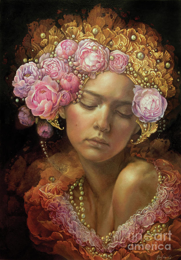 Flower Painting - No Title 15 by Graszka Paulska