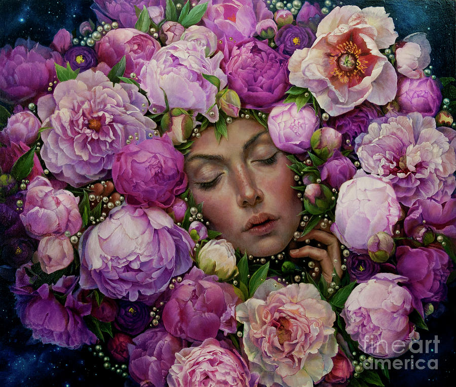 Flower Painting - No Title 18 by Graszka Paulska