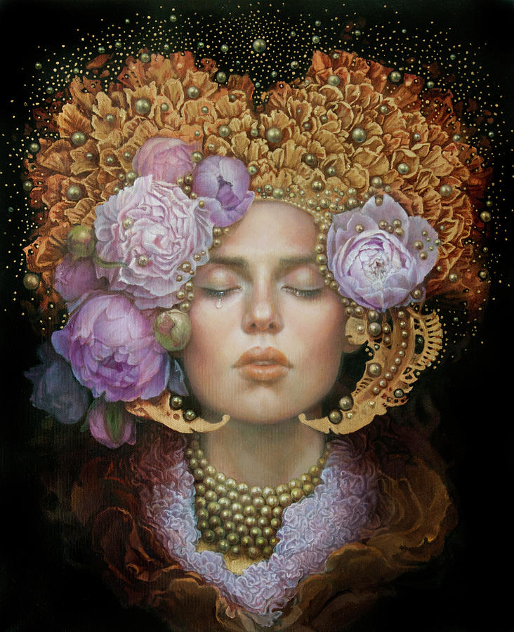 Flower Painting - No Title 19 by Graszka Paulska