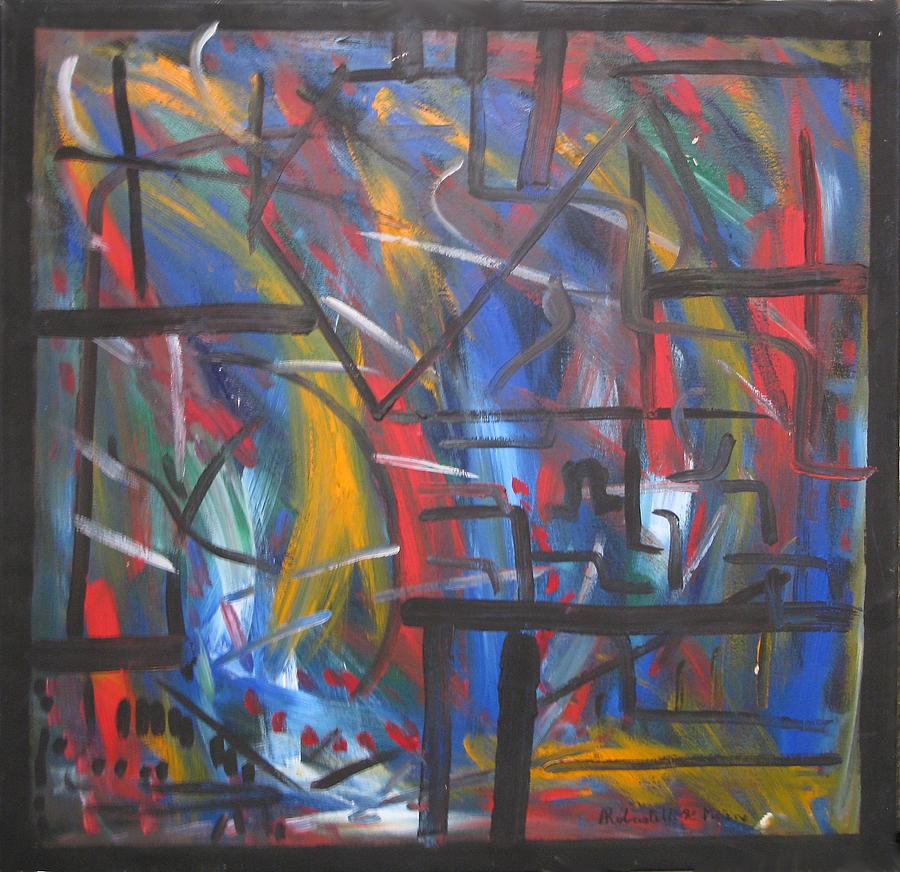 Abstract Painting - No Title by Alfonso Robustelli