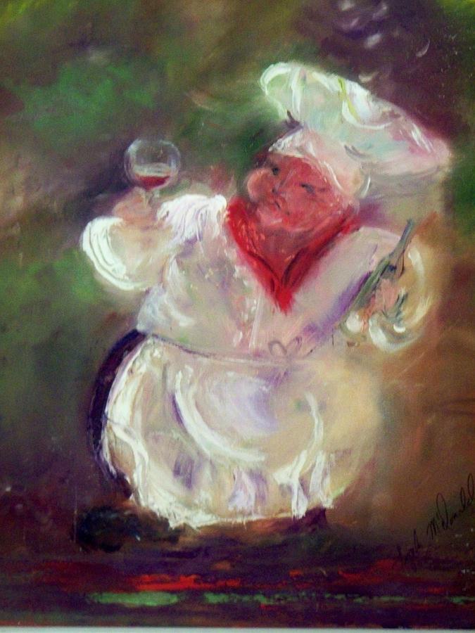 No wine before its time Painting by Lynda McDonald