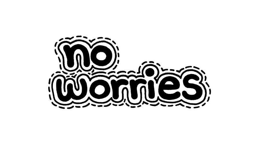 No Worries Drawing by A Mad Doodler