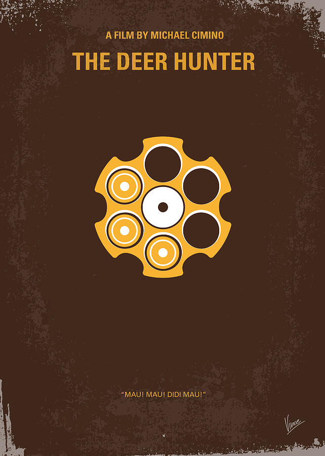 No019 My Deerhunter minimal movie poster Digital Art by Chungkong Art