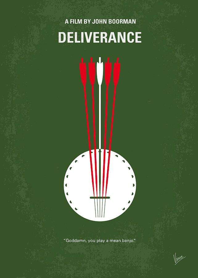 No020 My Deliverance minimal movie poster Digital Art by Chungkong Art