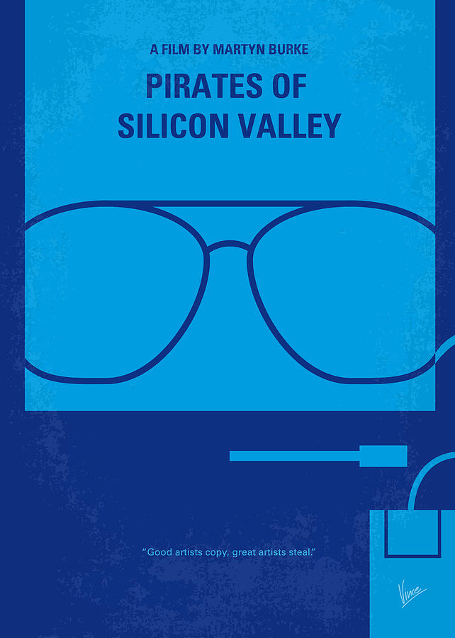 Hollywood Digital Art - No064 My Pirates of Silicon Valley minimal movie poster by Chungkong Art