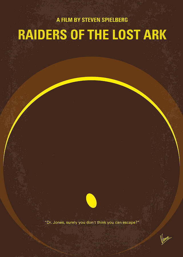 Raiders Of The Lost Ark Digital Art - No068 My Raiders of the Lost Ark minimal movie poster by Chungkong Art