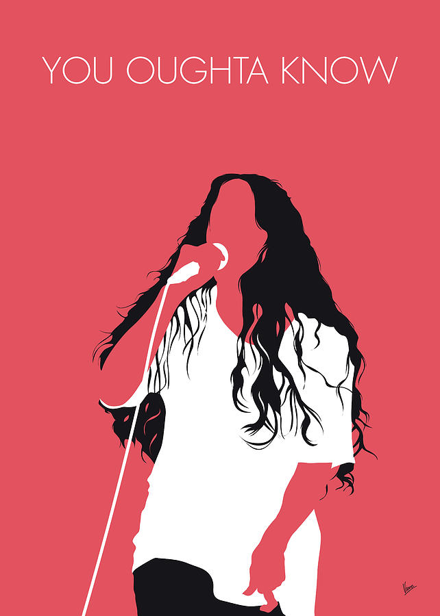 No152 MY Alanis Morissette Minimal Music poster Digital Art by Chungkong Art