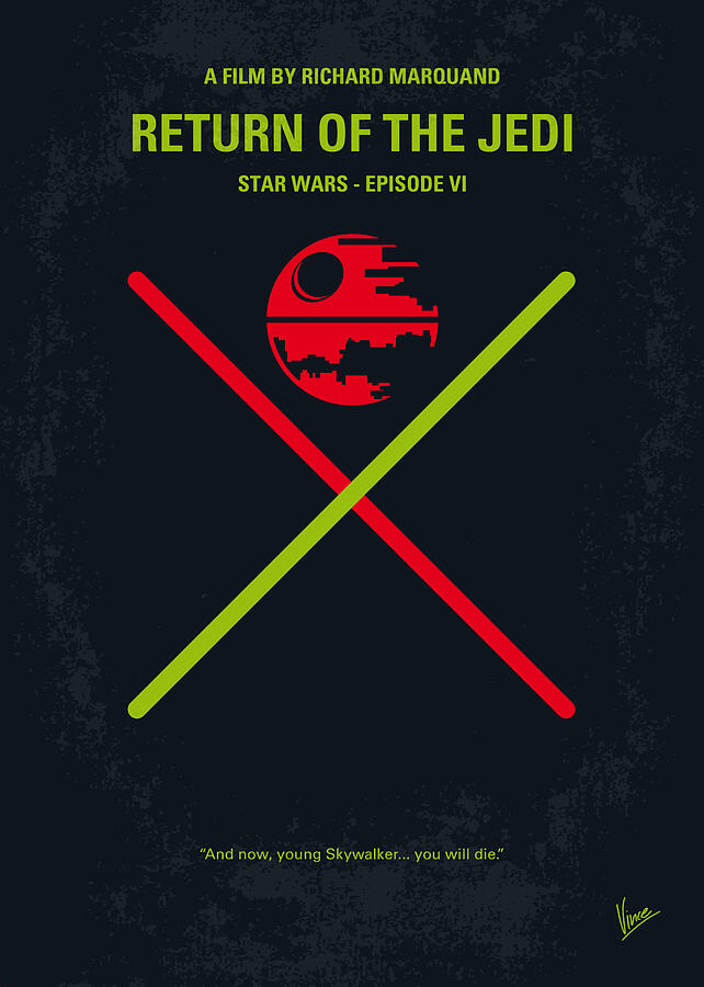 Star Digital Art - No156 My STAR WARS Episode VI Return of the Jedi minimal movie poster by Chungkong Art