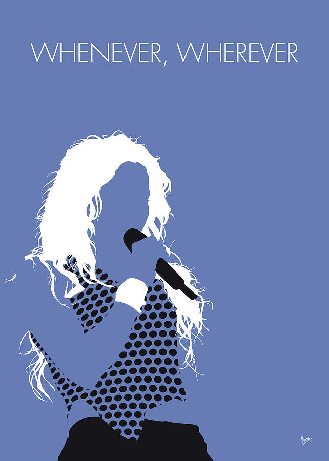 No168 MY Shakira Minimal Music poster Digital Art by Chungkong Art