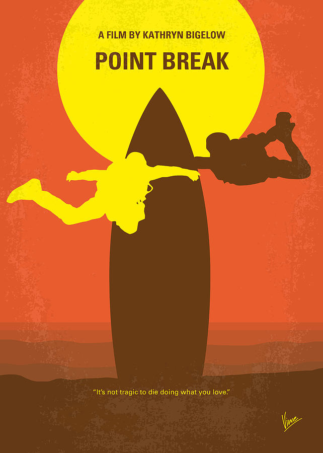 Hollywood Digital Art - No455 My Point Break minimal movie poster by Chungkong Art Hollywood Digital Art - No455 My Point Break minimal movie poster by Chungkong Art