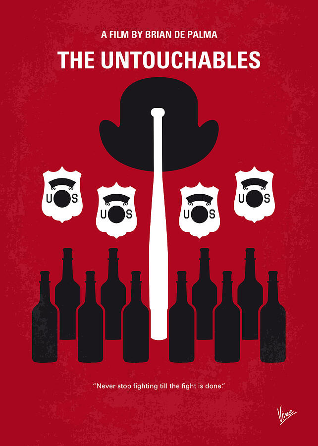 The Digital Art - No463 My The Untouchables minimal movie poster by Chungkong Art