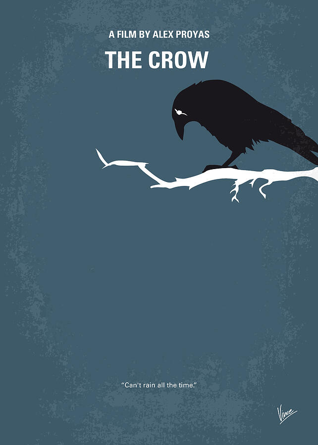 Crow Digital Art - No488 My The Crow minimal movie poster by Chungkong Art