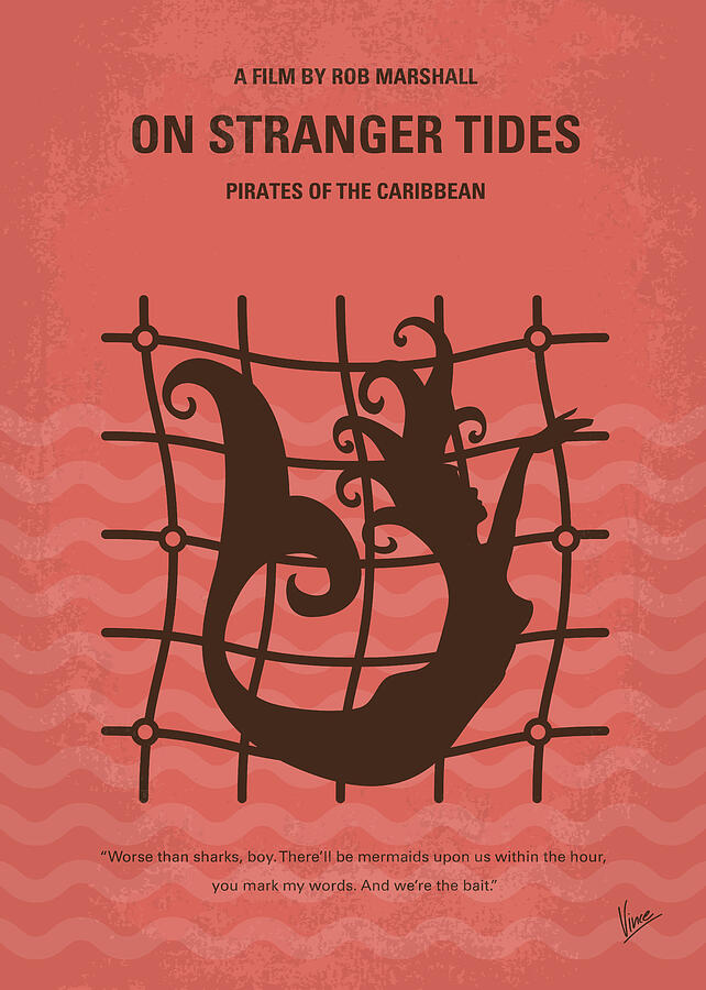 No494-4 My Pirates of the Caribbean IV minimal movie poster Digital Art by Chungkong Art